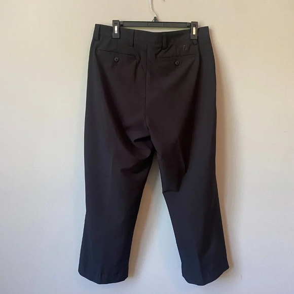 FootJoy Mens 34x32 Golf Performance Lightweight Stretch Straight Leg Black Pants - Picture 10 of 16